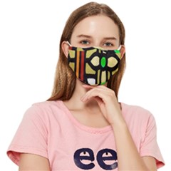 Abstract-0001 Fitted Cloth Face Mask (adult) by nate14shop