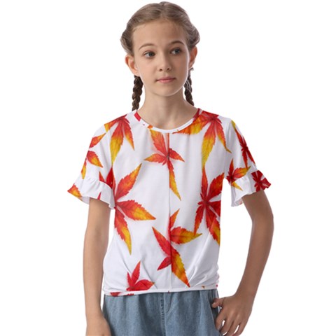 Abstract-b 001 Kids  Cuff Sleeve Scrunch Bottom Tee by nate14shop