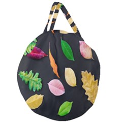 Autumn-b 001 Giant Round Zipper Tote by nate14shop