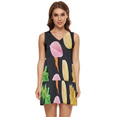 Autumn-b 001 Tiered Sleeveless Mini Dress by nate14shop