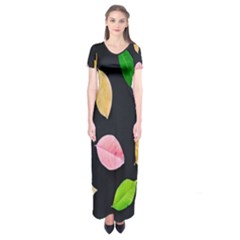 Autumn-b 002 Short Sleeve Maxi Dress by nate14shop