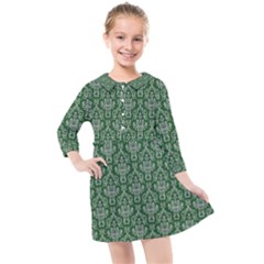 Background-b 003 Kids  Quarter Sleeve Shirt Dress