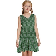 Background-b 003 Kids  Sleeveless Tiered Mini Dress