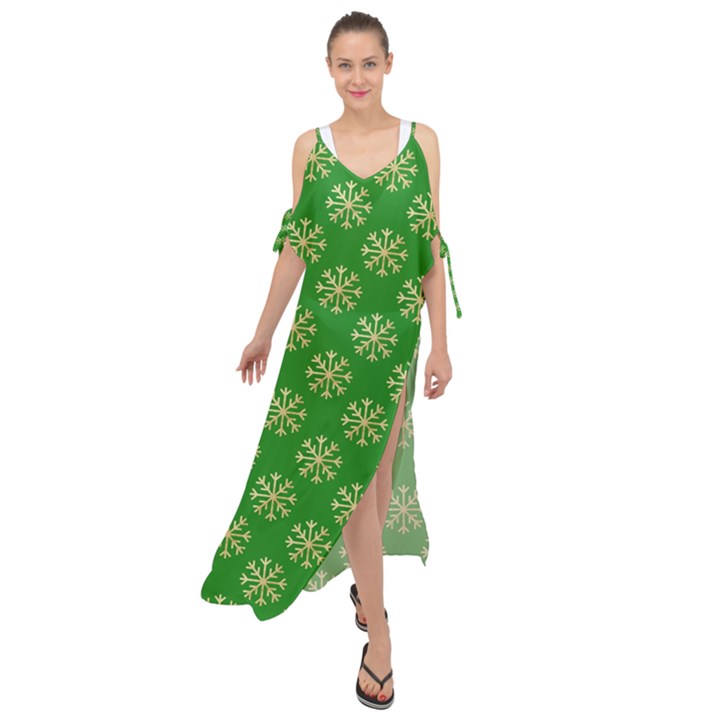 Background-b 004 Maxi Chiffon Cover Up Dress