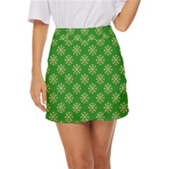 Background-b 004 Mini Front Wrap Skirt