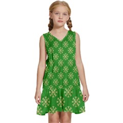 Background-b 004 Kids  Sleeveless Tiered Mini Dress