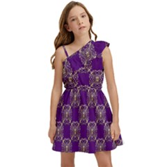 Background-b 005 Kids  One Shoulder Party Dress