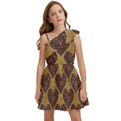 Background-b 006 Kids  One Shoulder Party Dress