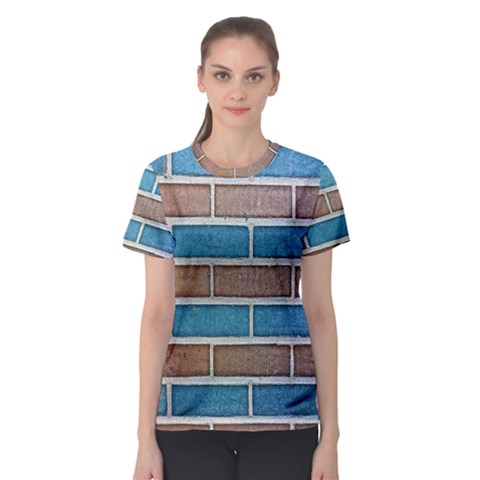 Brick-wall Women s Sport Mesh Tee by nate14shop