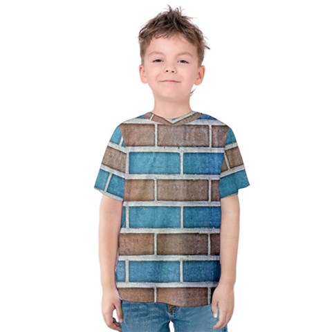 Brick-wall Kids  Cotton Tee by nate14shop