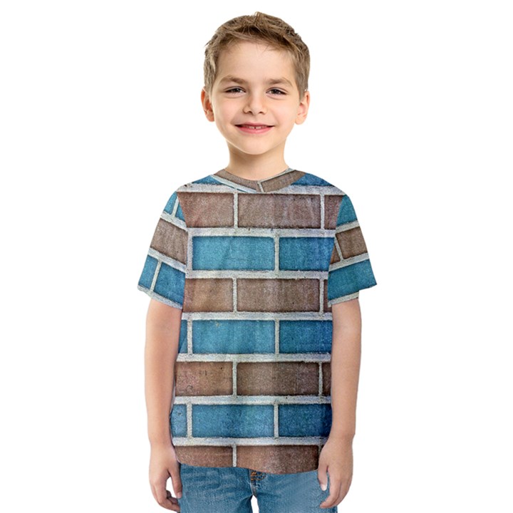 Brick-wall Kids  Sport Mesh Tee