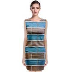 Brick-wall Classic Sleeveless Midi Dress by nate14shop