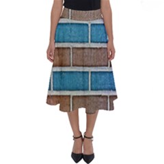 Brick-wall Perfect Length Midi Skirt by nate14shop