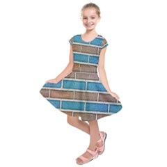 Brick-wall Kids  Short Sleeve Dress by nate14shop