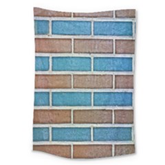 Brick-wall Large Tapestry by nate14shop