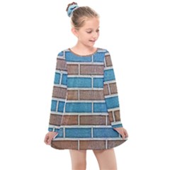 Brick-wall Kids  Long Sleeve Dress by nate14shop