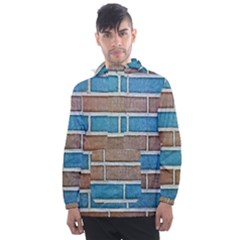 Brick-wall Men s Front Pocket Pullover Windbreaker by nate14shop