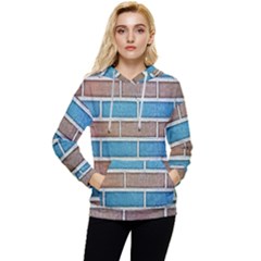 Brick-wall Women s Lightweight Drawstring Hoodie by nate14shop