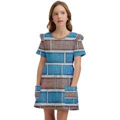 Brick-wall Kids  Frilly Sleeves Pocket Dress by nate14shop