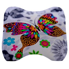 Butterfly-b 001 Velour Head Support Cushion by nate14shop