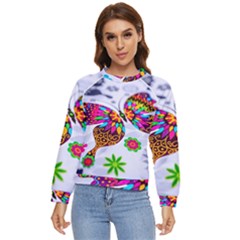 Butterfly-b 001 Women s Long Sleeve Raglan Tee