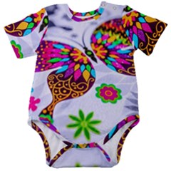 Butterfly-b 001 Baby Short Sleeve Onesie Bodysuit