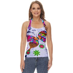 Butterfly-b 001 Basic Halter Top