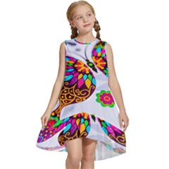 Butterfly-b 001 Kids  Frill Swing Dress