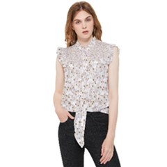 Cherry-blossoms Frill Detail Shirt