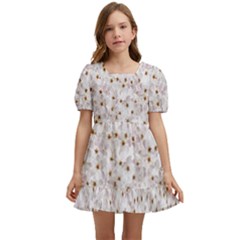 Cherry-blossoms Kids  Short Sleeve Dolly Dress