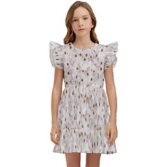 Cherry-blossoms Kids  Winged Sleeve Dress