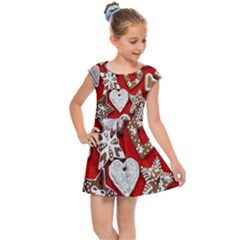 Christmas-b 001 Kids  Cap Sleeve Dress by nate14shop