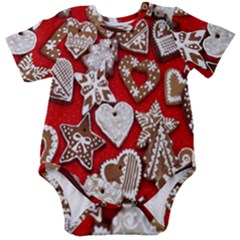 Christmas-b 001 Baby Short Sleeve Onesie Bodysuit by nate14shop