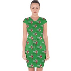 Christmas-b 002 Capsleeve Drawstring Dress  by nate14shop