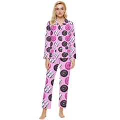 Dessert Womens  Long Sleeve Velvet Pocket Pajamas Set by nate14shop