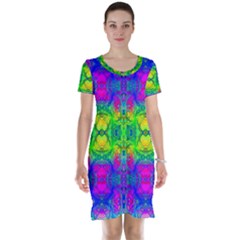 Happy Colors Short Sleeve Nightdress by Thespacecampers