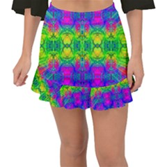 Happy Colors Fishtail Mini Chiffon Skirt by Thespacecampers