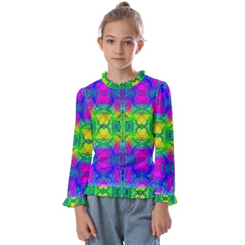 Happy Colors Kids  Frill Detail Tee by Thespacecampers