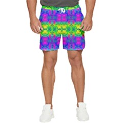 Happy Colors Men s Runner Shorts by Thespacecampers