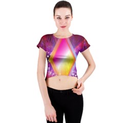 My Diamonds Crew Neck Crop Top by Thespacecampers