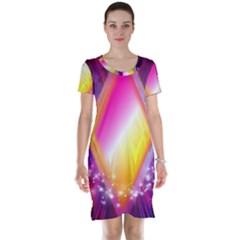 My Diamonds Short Sleeve Nightdress by Thespacecampers