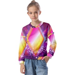 My Diamonds Kids  Long Sleeve Tee With Frill 