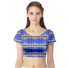 Bluedaba Short Sleeve Crop Top by Thespacecampers