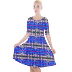 Bluedaba Quarter Sleeve A-line Dress