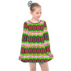 Extra Terrestrial Kids  Long Sleeve Dress by Thespacecampers