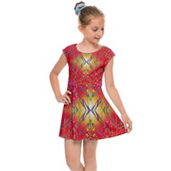 Lava Liquid Kids  Cap Sleeve Dress by Thespacecampers