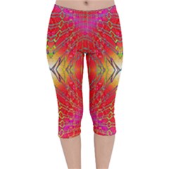 Lava Liquid Velvet Capri Leggings  by Thespacecampers