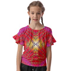 Lava Liquid Kids  Cut Out Flutter Sleeves