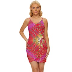 Lava Liquid Wrap Tie Front Dress