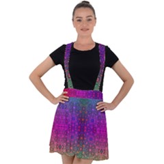 Stained Glass Velvet Suspender Skater Skirt by Thespacecampers